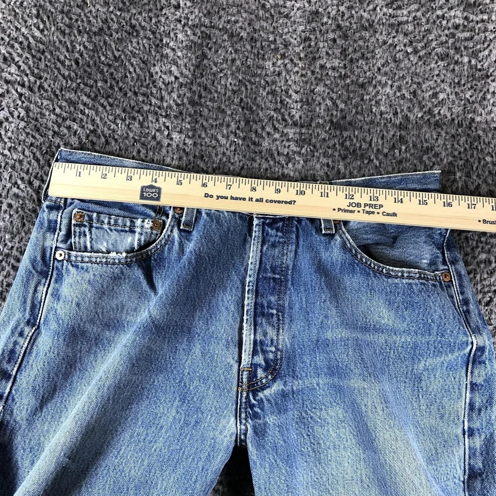 Vintage Levis Jeans Mens 34x36 (Fits 31x33) 501 Straight Leg Denim Button Fly
